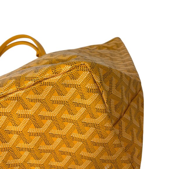 Goyard Yellow Goyardine Canvas Saint Louis PM Tote Handbag - Picture 7 of 16